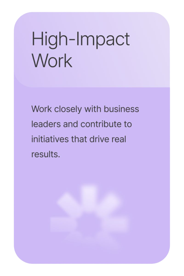 Careers card: High-Impact Work